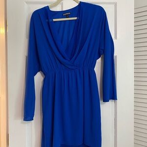 Long sleeve, blue express dress